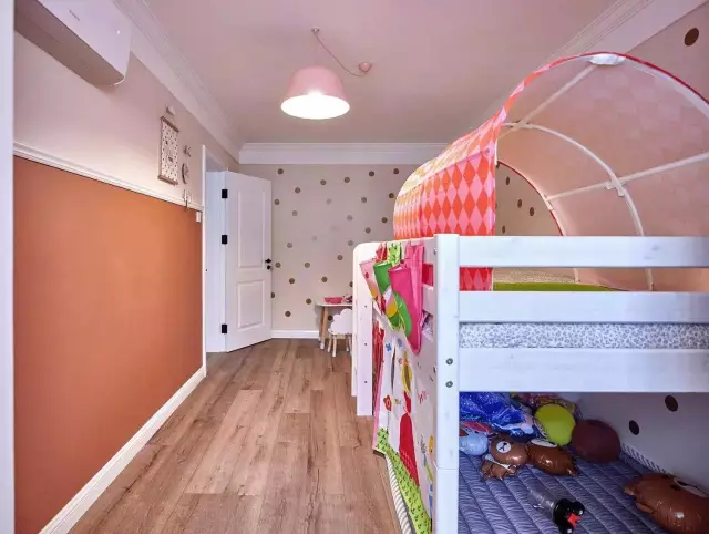 80㎡休闲质感北欧风格，儿童房设计超有爱！