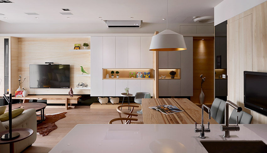 110㎡休闲北欧风格装修 原木风打造清新自然舒适的家居空间！