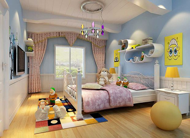 儿童房装修丨儿童房窗帘颜色的搭配技巧