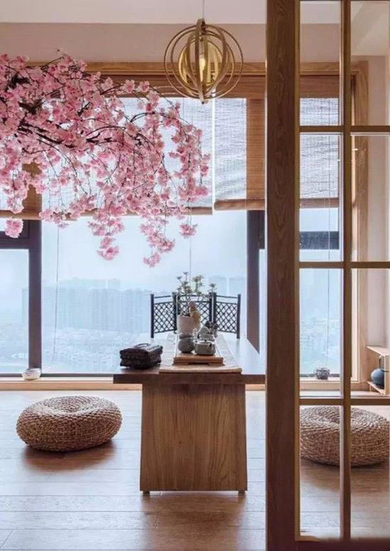 110㎡日式风格装修效果图 庭院设计结合新中式 雅致自然！
