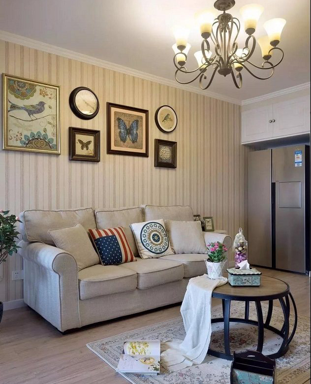 89㎡美式风格三居室 朴素华丽又温暖的家！