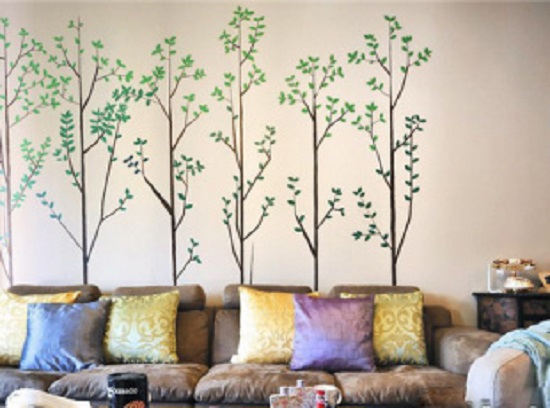 客厅沙发背景墙装修成这样，从此爱上一面墙！